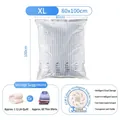 Vacuum storage bag 80x100cm for bedding and clothes with fast air release valve - 80*100cm (Extra Large)