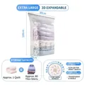 Extra large 3D vacuum storage bag 80x100x38cm for thick quilts and 80 shirts - 80*100*38cm (Extra Large 3D)