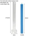 Vertical ribbed taper candle plastic mold for DIY 2.2cm diameter church candles - Fine Tooth Taper Candle 2.2x25cm Mold