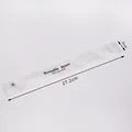 Transparent reusable straw storage bag 27.2cm length with BPA free printing - Straw Packaging Bag / 27.2*3cm