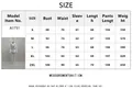 Guide des tailles détaillé pour ensemble blazer croisé et pantalon femme S-2XL - S / Ensemble Zirconium Blanc