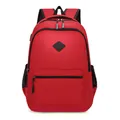 Roter Reise-Rucksack mit großem Fassungsvermögen, Doppelreißverschluss und Netz-Seitentaschen - 45x30x20cm / Rot