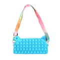 Sky blue push bubble fidget sensory crossbody bag with rainbow adjustable strap - Sky Blue