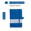 A5 royal blue elastic notebook with pen holder and horizontal lined pages 212x145mm - A5 / Sapphire Blue