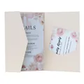 Detailed view of champagne pink laser cut wedding invitation with rose flower patterns - Flesh Pink