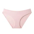 Women's minimalist ice silk low-rise panties in a soft light pink seamless finish - Light Pink