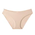 Seamless ice silk low-rise panties in nude color with stretch fit for women - Light Skin