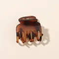 4cm matte brown tortoiseshell claw clip with gold spring for women hair styling - Bulk Packaging / Matte Red Leopard