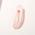 Matte light pink 11cm hollow hair clip with durable plastic finish for women - Light Pink (Bulk)