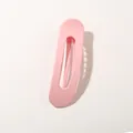 Barrette à cheveux ovale rose mat 11cm avec finition givrée élégante pour femmes - Rose Mat (Vrac)