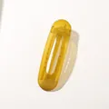Pince à cheveux bec de canard 11cm en résine ambrée translucide avec dents antidérapantes - Vert Olive Jelly (Vrac)