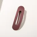 Pince à cheveux bec de canard mate de 11cm en rouge rose poudré élégant - Wine Red (Bulk)