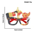 Soccer party glasses in red yellow black with dimensions 16cm width and 12cm height - Belgium Style