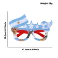 Argentina national flag themed novelty football fan glasses for party decorations - Argentina Style