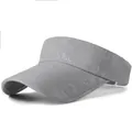 Visière pare-soleil gris clair à motif camouflage avec maille respirante sport - Taille Unique Réglable / Gris clair