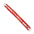 Red and white Austria national football fan scarf with soft white fringe ends - 135cm / Austria
