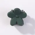 Mini-Haarklammer Blume in Dunkelgrün mattiert für Kinder mit Frost-Effekt - Dunkelgrüner Stil (39)
