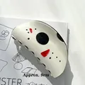 Halloween Haarklammer im Geist-Design, cremeweiß, 9 cm großer Haargreifer aus Acetat - Beige Geister-Halbkreisform