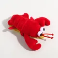 Pinza para el pelo de langosta de felpa roja con textura suave y ojos de dibujos - Estilo Langosta de Felpa