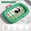 Tableau des tailles pour lit rafraîchissant en soie glacée pour chiens et chats - Nid portatif en soie de glace (Vert) / M