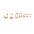 Set of 18k gold open jump rings in various sizes from 3mm to 10mm for DIY jewelry making - 1*10mm / Gold