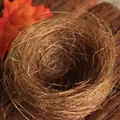 Nido di uccello fatto a mano in fibra naturale marrone per scena fotografica - 10cm / Marrone