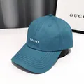 Teal cotton baseball cap with white CRUISE embroidery and stitched brim for women - 【cruise】blue