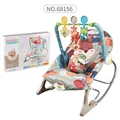 Infant-to-toddler rocking chair with toy bar and vibration function in forest theme - Squirrel Style (Grey)