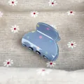 Pince à cheveux bleue Morandi à motifs d'étoiles avec paillettes sur tissu fleuri - Style Arche Petite Étoile Bleue