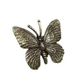 Detailed view of the realistic butterfly craft wing textures in antique copper finish - Gold Butterfly