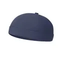 Minimalist navy blue breathable docker hat in lightweight quick-dry mesh fabric - One Size Adjustable / Non-Perforated Navy Blue