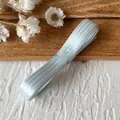 Light blue striped high-density polyester ribbon for DIY handmade doll clothes - 10mm (3/8 inch) / Light Blue
