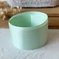 Mint green ribbed satin ribbon roll for DIY crafts and gift wrapping projects - 3.6cm / Mint Green