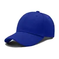 Cappellino da baseball classico in cotone blu reale con design strutturato a sei pannelli - Blu Zaffiro