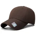 Dunkelbraune Baseballkappe mit Karomuster, Holo-Logo-Patch und strukturierter Krone - Einheitsgröße Verstellbar / Braun