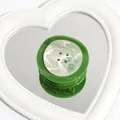 Unique marble texture green button phone grip socket with collapsible airbag base - Green with Button