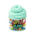 Mint green butter slime in a round jar with a smooth swirl texture by nororo - Grass Green