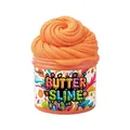 Orange scented butter slime in clear jar with smooth swirl texture for DIY fun - Orange