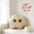 Smiling cloud foil balloon with sunglasses for kids birthday party 48x34cm - Matte Sunglasses Daisy Cloud