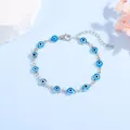 Light Blue + Silver Tone
