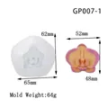 Orchideenblüten Silikonform für Moussekuchen und Aromatherapiesteine, Modell GP007-1 - Halbtransparent (64g)