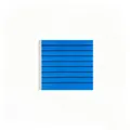 Morandi bright blue square transparent sticky note with horizontal lined design - Sapphire Blue