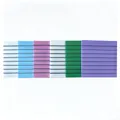 Morandi colored transparent sticky notes set in pastel pink green and blue shades - Fresh Macaron Set