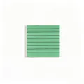 Morandi light green sticky notes with horizontal lines for neat writing on white background - Matcha Green