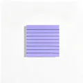 Morandi purple square sticky note with horizontal guide lines on a white background - Light Taro Purple