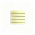 Square yellow lined sticky notes with Morandi style for office and student organization - Light Yellow