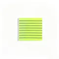 Fluorescent yellow and green lined sticky notes with transparent morandi design - Neon Yellow