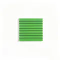 Morandi green lined transparent sticky notes with high-adhesion minimalist design - Grass Green