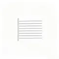 Minimalist white square sticky notes with horizontal lines for office and study notes - Off White