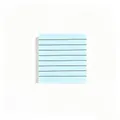 Light blue square sticky notes with horizontal lines for neat note-taking - Light Blue